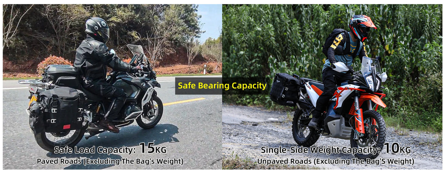 Rhinowalk Motorcycle Side Bag 35L Waterproof Quick Release Saddle Bag For BMW R1300GS R1250GS R1200GS S1000XR Motorbike Luggage