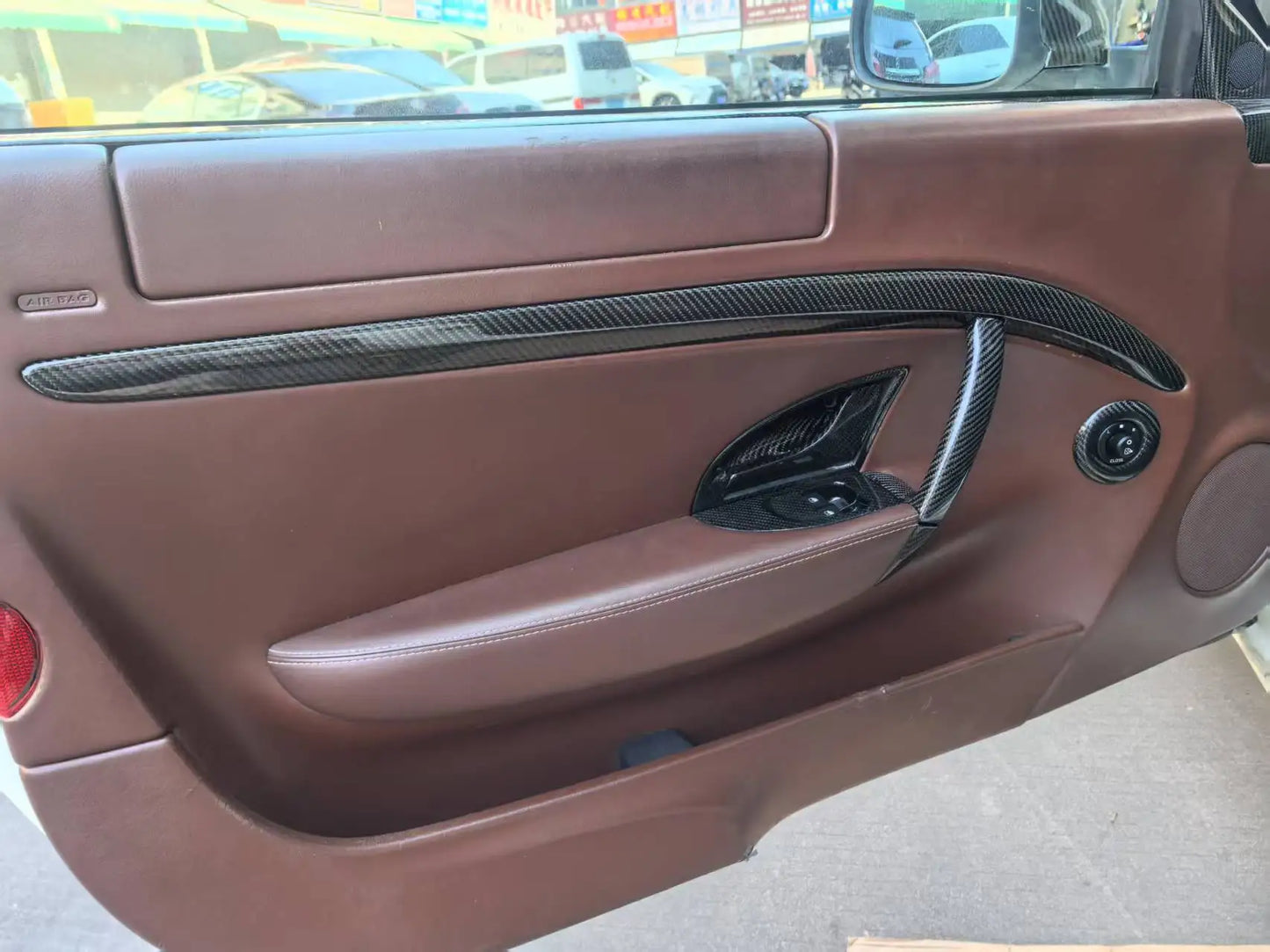 Maserati GranTurismo GranCabrio MC Stradale GTS Tuning Modified Carbon Fiber Door top trim