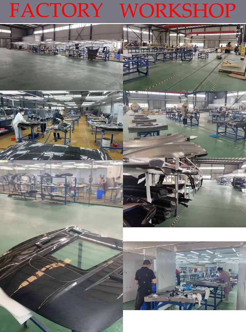 Dry Carbon Fiber Body Kit for Car Lotus Emira Front Canards Lip Side Skirts Vent Engine Hood Cover Rear Diffuser Spoiler