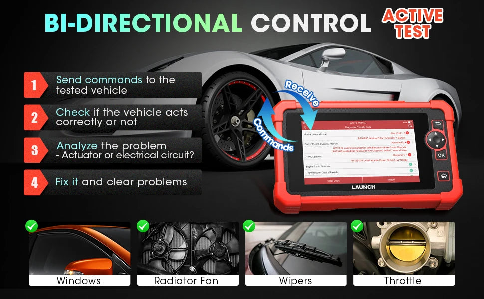 New LAUNCH X431 CRP919X OBD2 Scanner Professional Automotive Scanner Launch Diagnostic Tools ECU Coding obd Scan Tool