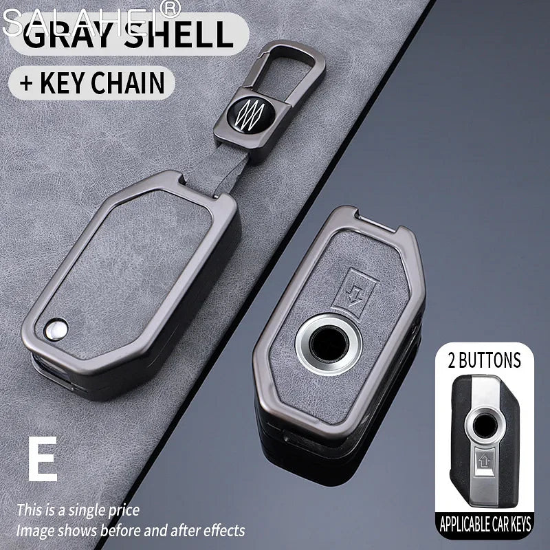 Color Name: GRAY - Key Case Skin Cover for BMW R1250GS R1200GS - Premium Interior Accessories from salahei - Just $31.49! Shop now at Rapidvehicles