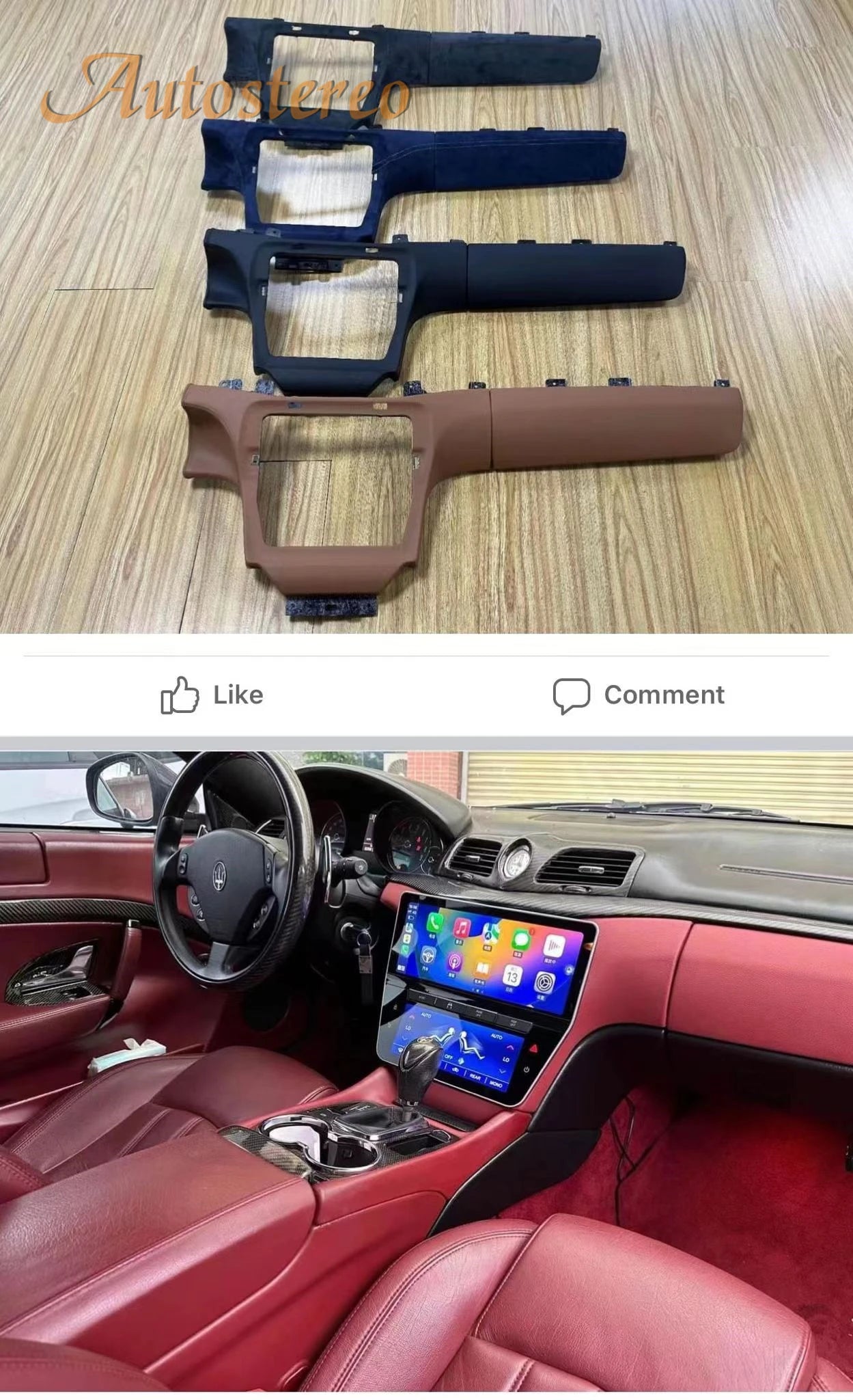 2023 Gen Dual Screen 8+256G Android12 Car GPS Navigation For Maserati GT/GC Gran Turismo Multimedia Player Headunit Auto Carplay