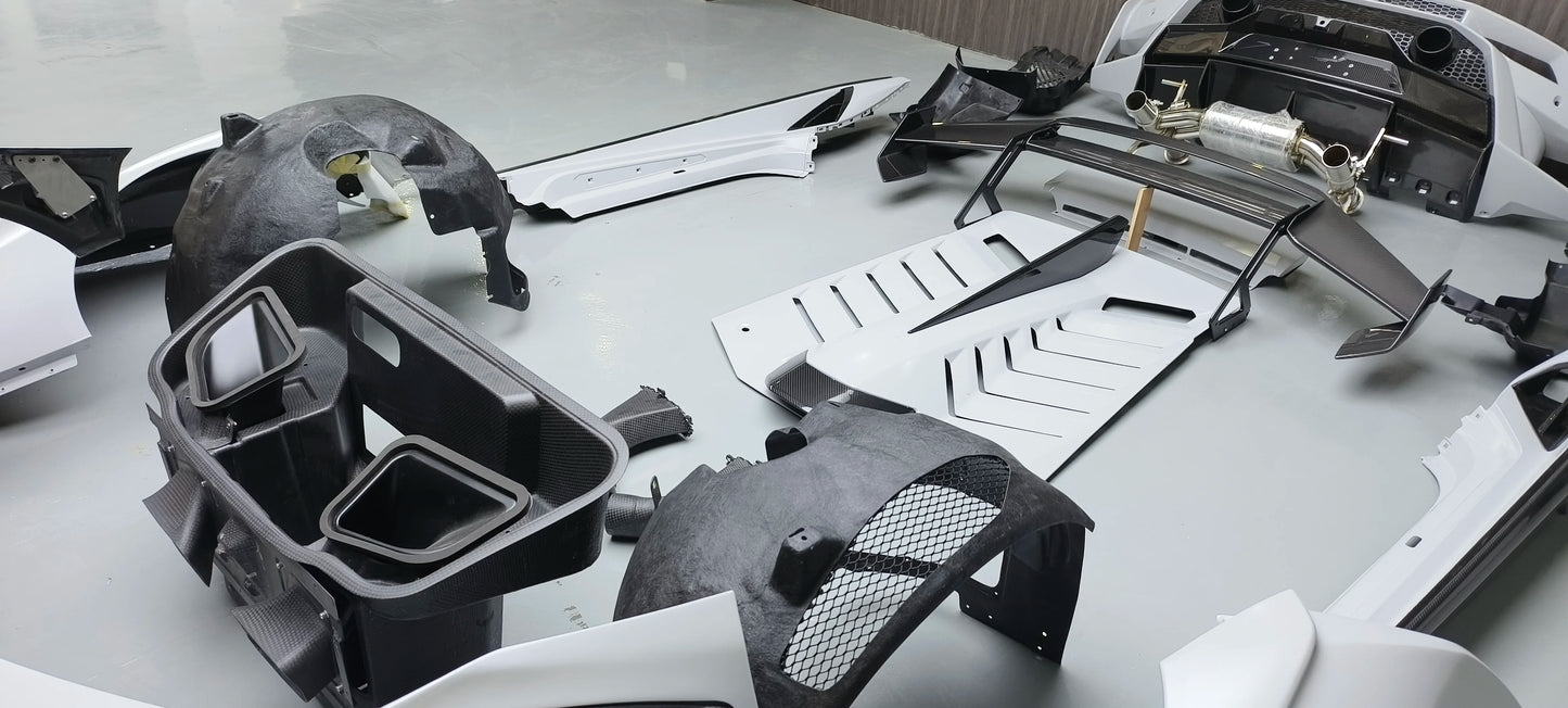 Auto Body Kit Bumper for Lamborghini Huracan LP580 LP610 EVO Retrofit Upgrade New STO Surround Kit 1:1 Development