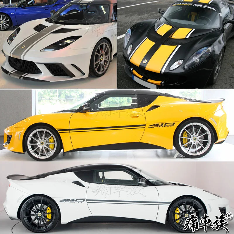 Car sticker FOR lotus Evora 410 Exige sports car decoration modification parallel line Decal fashionable sports film accessories