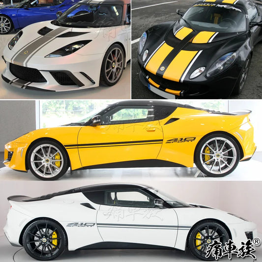 Car sticker FOR lotus Evora 410 Exige sports car decoration modification parallel line Decal fashionable sports film accessories