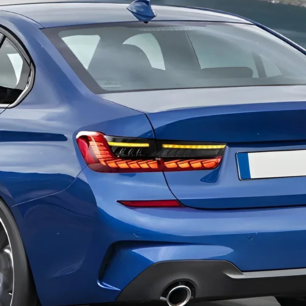Car Taillights For BMW 3 Series G20 G28 320i 325i 330i 2020-2024 Upgrade LED Dynamic Dragon Scale Taillight Accessories Assembly
