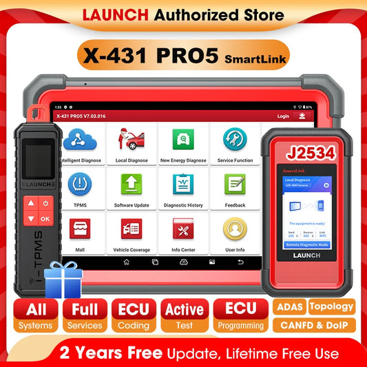 LAUNCH X431 PRO5 SmartLink Car Diagnostic Tools J2534 Programming Auto OBD2 Scanner Diagnosis Automotive Tool Free Shipping