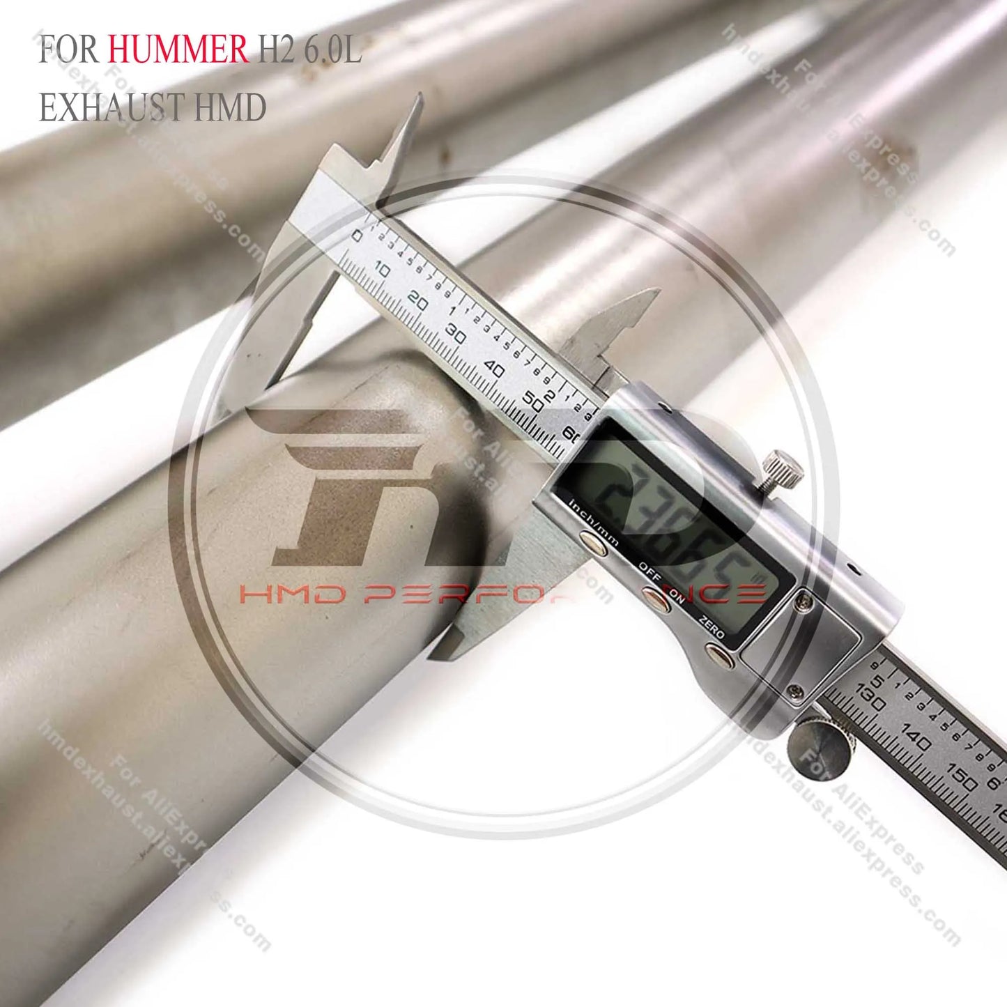 HMD Hot sale Stainless Steel Exhaust System Performance Catback for Hummer H2 6.0L Muffler With Valve