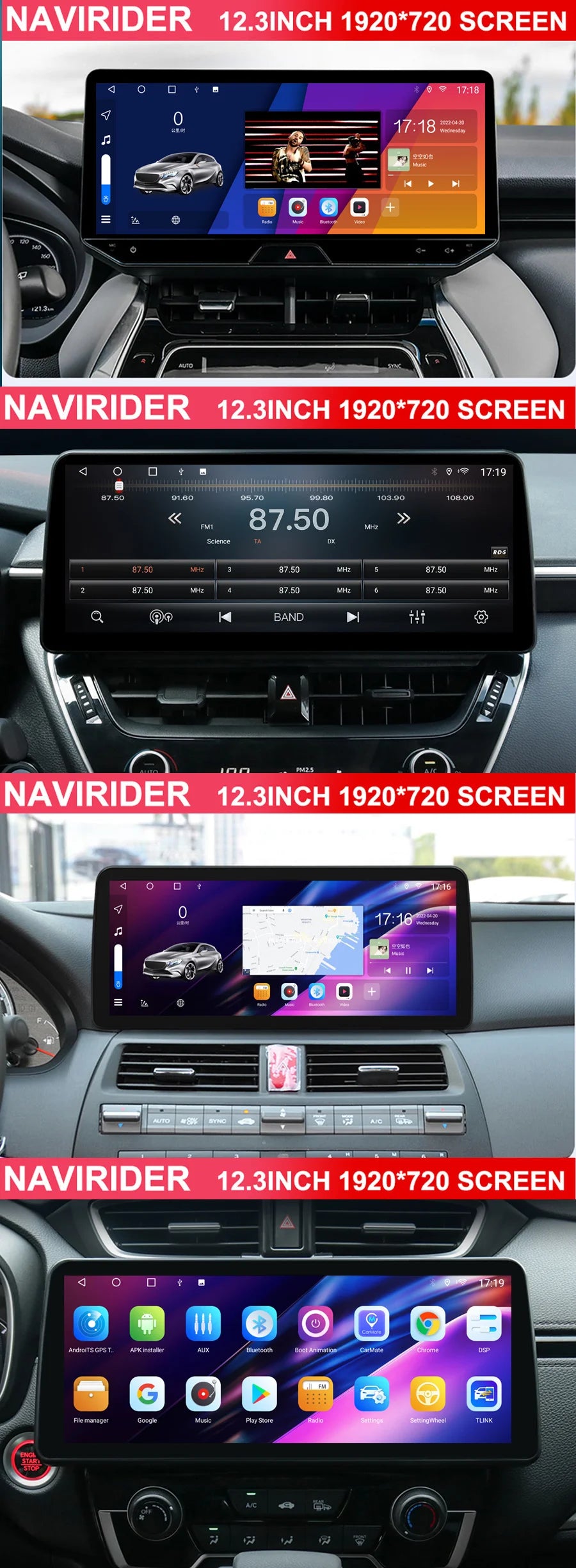 13.3'' Android 14 2K Screen For Honda Accord 2018 2019 2020 Stereo GPS Car Multimedia Video Player Navigation Carplay Head Unit