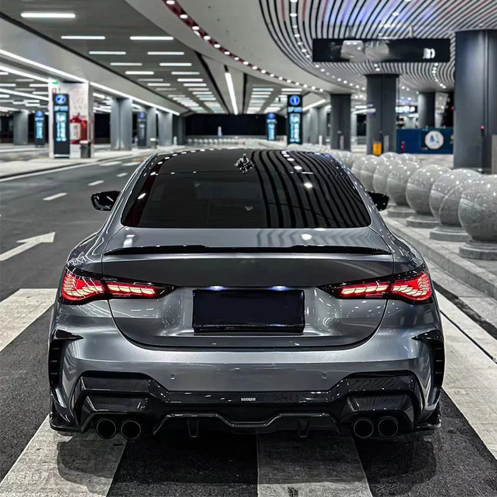 Car Taillights for Bmw 4 Series 2020-2023 Led Auto Back Lamps Assembly Upgrade Dragon Scale Design Style Turn Signal Accessories