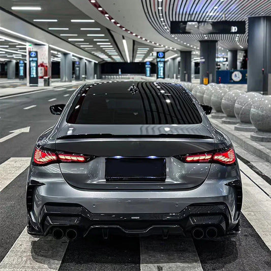 Car Taillights for Bmw 4 Series 2020-2023 Led Auto Back Lamps Assembly Upgrade Dragon Scale Design Style Turn Signal Accessories