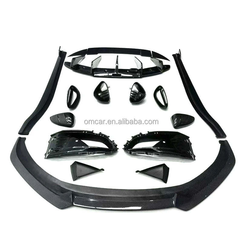Car Exterior Accessories Dry Carbon Fiber Body Kit Front Lip Side Skirts Rear Diffuser Spoiler Wing Mirrors for Lotus Emira