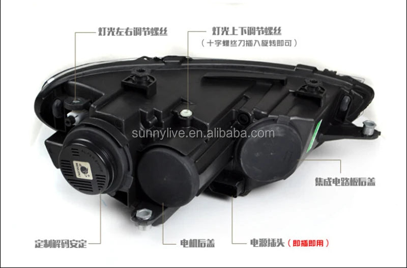 LED Head Lamp For VOLKSWAGEN Scirocco 2008 To 2015 For 1.4 Version