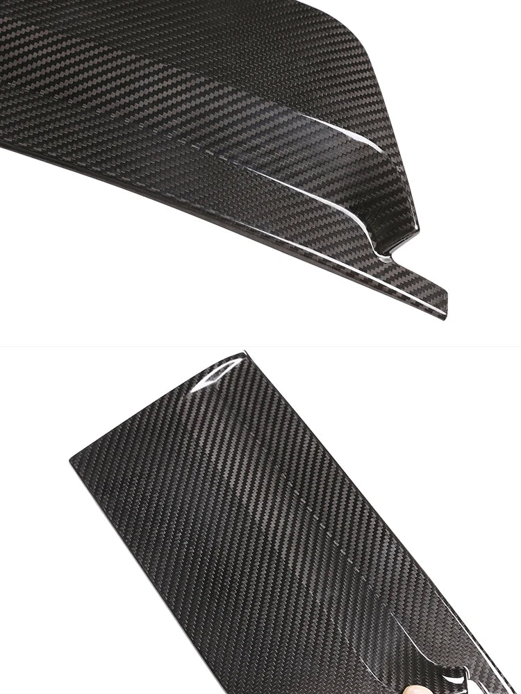 2pcs/Set Real Carbon Fiber B-pillar Window Decoration Cover Trim Fit For Ferrari 458 2011-2016 Auto Sticker Molding Accessories