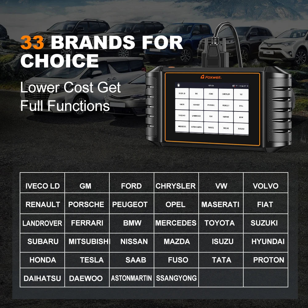 FOXWELL NT710 For VAG VW Audi Seat Bidirectional Car OBD2 Scanner Car Diagnostic ECU Coding All System A/F Adjust IMMO 30+ Reset