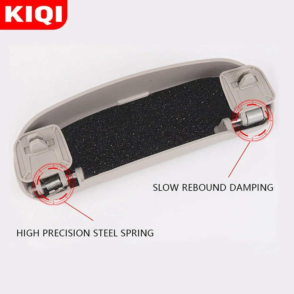 Color Name: Black - Car Glasses Case for Toyota Rav4 Chr Corolla C-HR Camry Yaris for Audi A3 8V A4 Q2 Q3 Q5 A6 for Honda Civic Hrv City Accord - Premium Interior Accessories from KIQI - Just $11.99! Shop now at Rapidvehicles