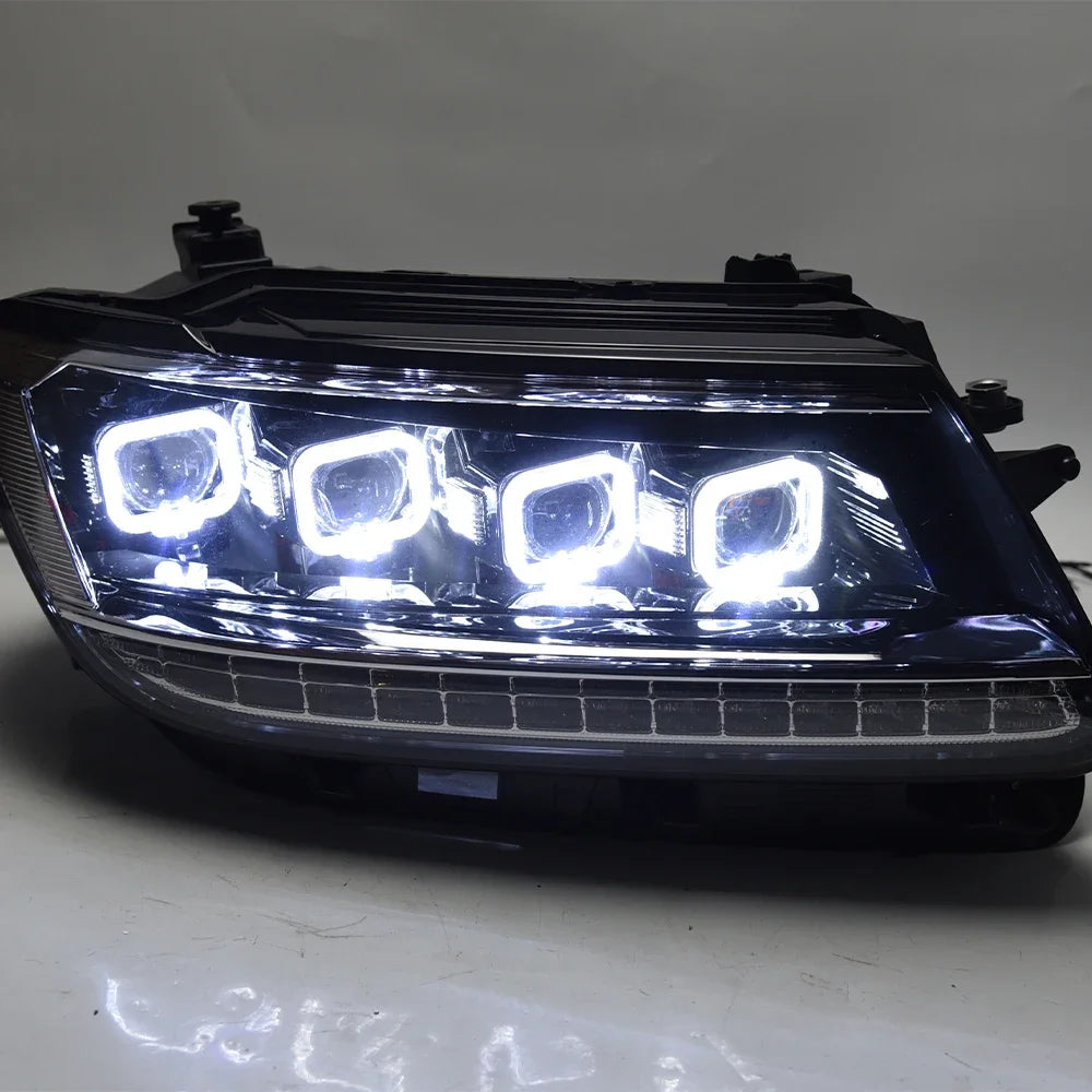 Car Front Lamps for VW Tiguan L 2017-2021 LED Auto Headlights Assembly Upgrade Bugatti Style 4 Projector Lens Accessories