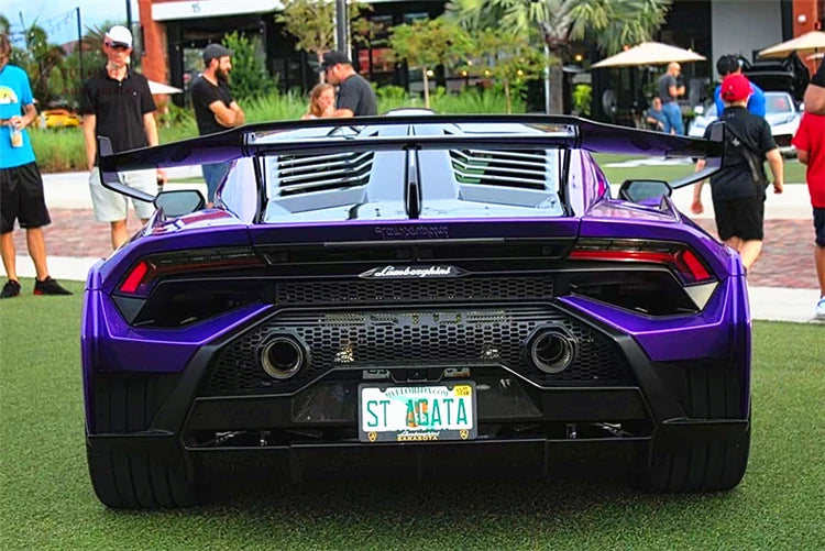 New product STO style hot pressed dry carbon fiber body kit front bumper rear bumper cover for Lamborghini Huracan LP580 LP610