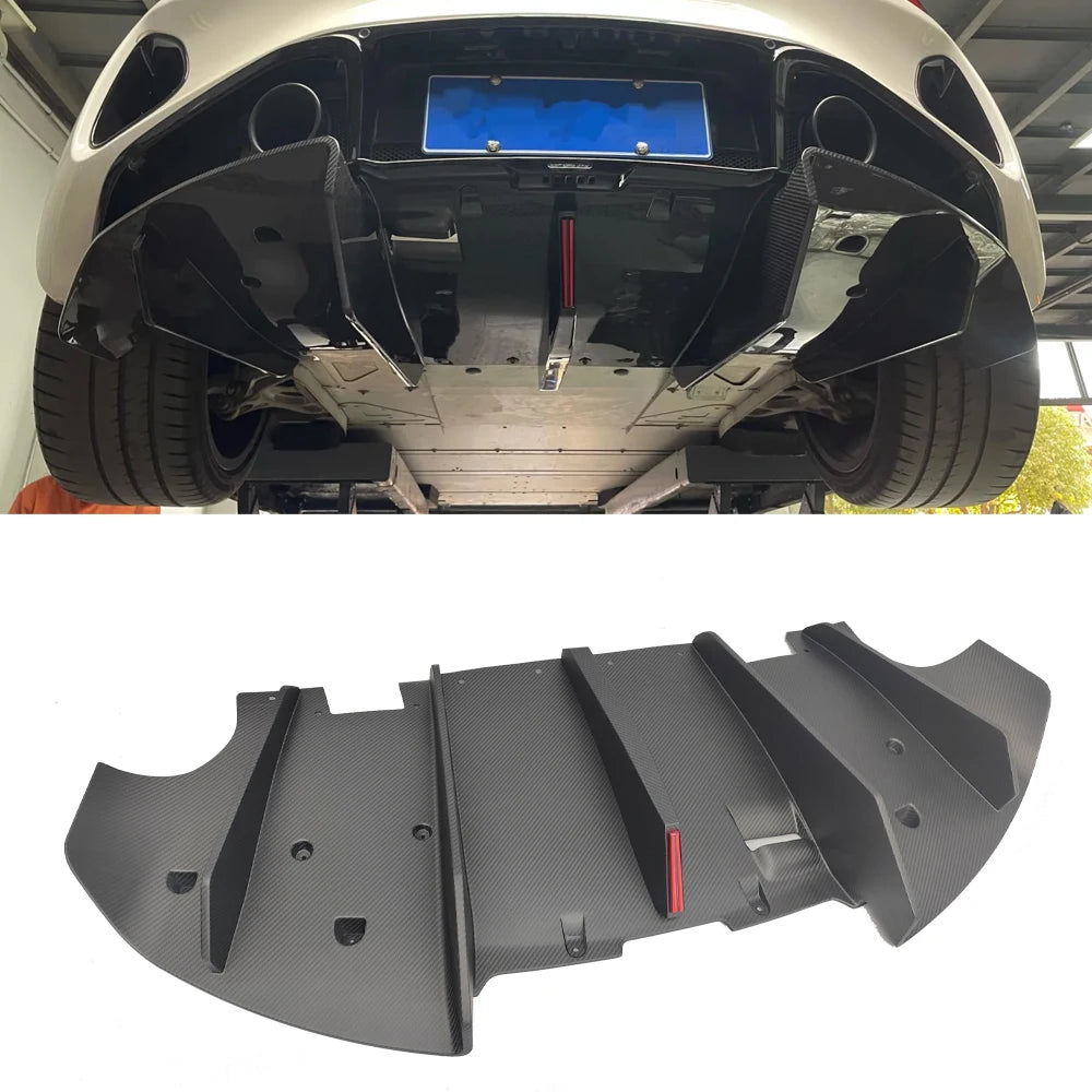 Suitable for Car Part Dry Carbon Fiber Rear Bumper Diffuser Lip Exterior Trims for Lotus Emira 2021+