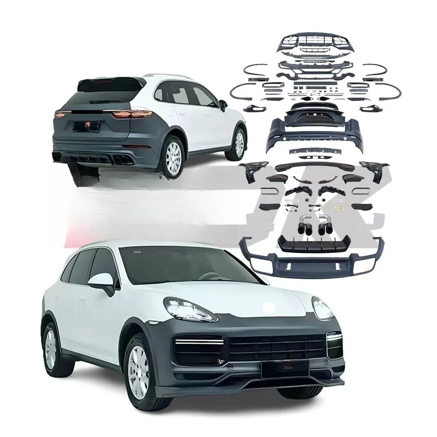 New Trend Classic Style Bodykit For 2011-2014 Porsche Cayenne 958.1 Facelift To 9Y0.1 Turbo+TKT Style Auto Accessories