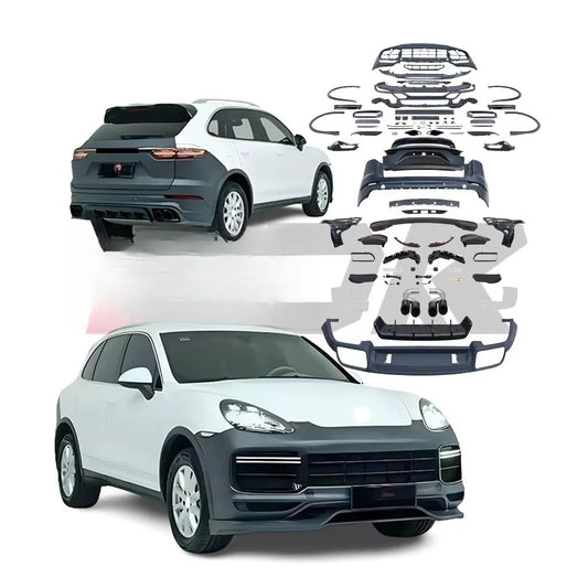 New Trend Classic Style Bodykit For 2011-2014 Porsche Cayenne 958.1 Facelift To 9Y0.1 Turbo+TKT Style Auto Accessories