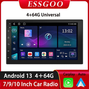 Color: Clear, Ships From: CHINA - ESSGOO Car Radio Wireless Carplay Android Auto 2 Din 7"/9" GPS Navigator MP5 Player Glass Screen  Wi-Fi FM BT Car Stereo - Premium Car Electronics from ESSGOO - Just $109.31! Shop now at Rapidvehicles