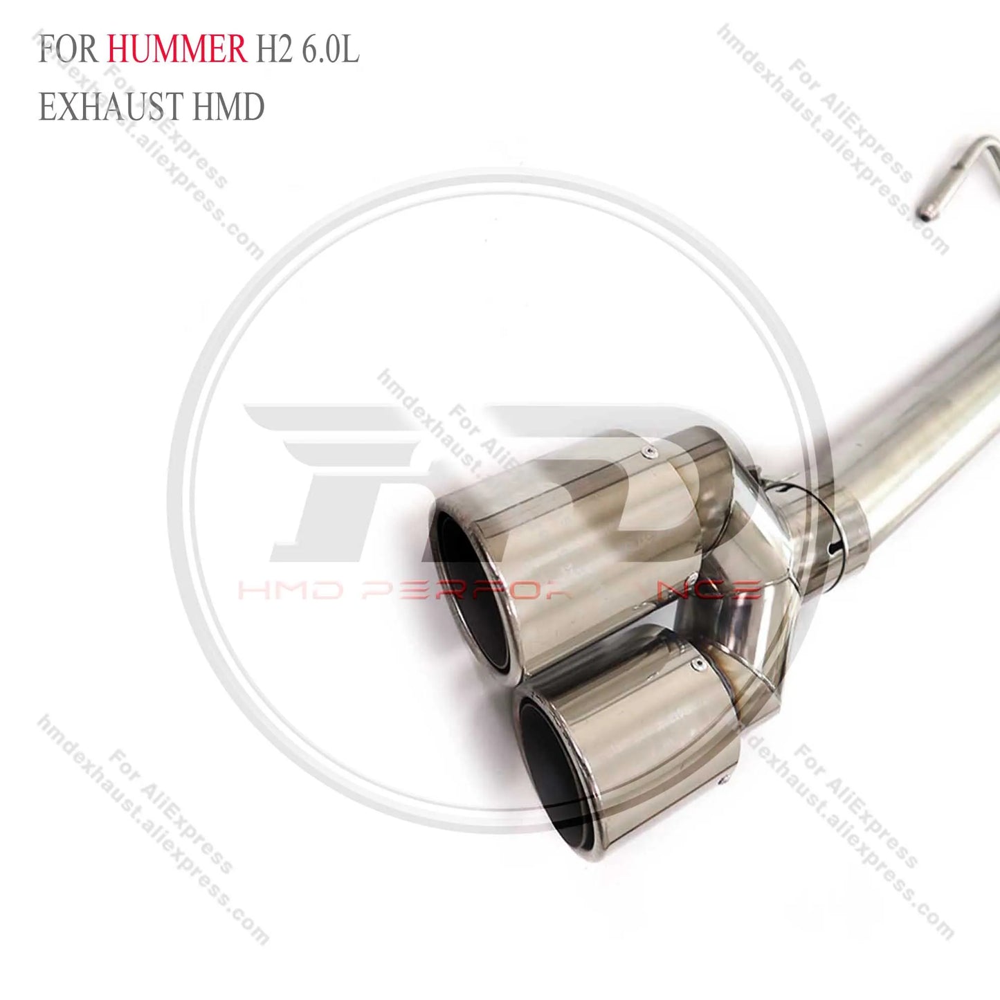 HMD Hot sale Stainless Steel Exhaust System Performance Catback for Hummer H2 6.0L Muffler With Valve