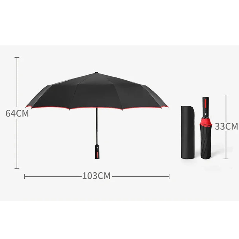For Jaguar E-PACE F-PACE F-TYPE I-PACE XE XF XK XJR XJ XEL XFL XKR Car Automatic Folding Windproof Sunshade Umbrella Accessories