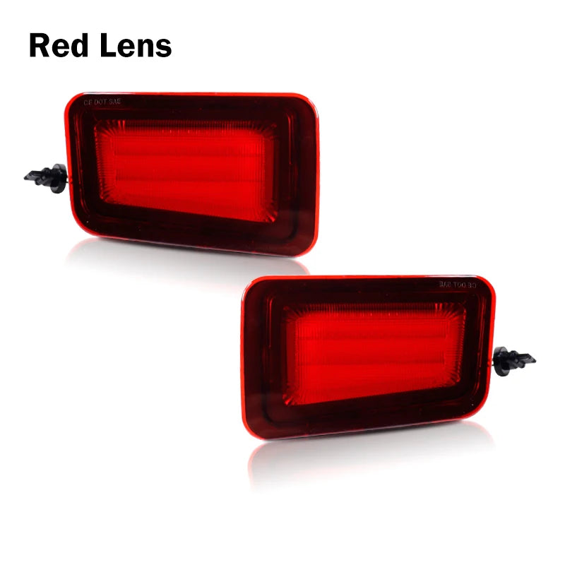 Red LED Car Rear Bumper Reflector Light For 2005-2009 Hummer H2 Rear Fog Light, Brake Tail Lights and Dynamic Turn Signal Light