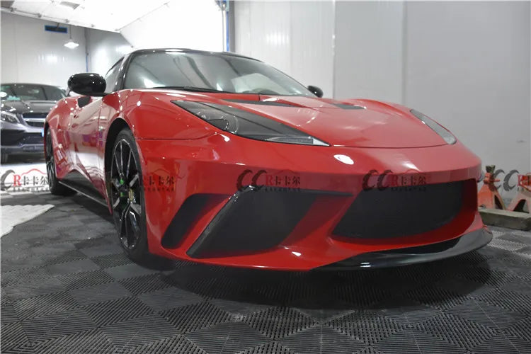Good fitment body kit for Lotus Evora front bumper rear bumper side skirts and trunk spoiler for Lotus Evora facelift