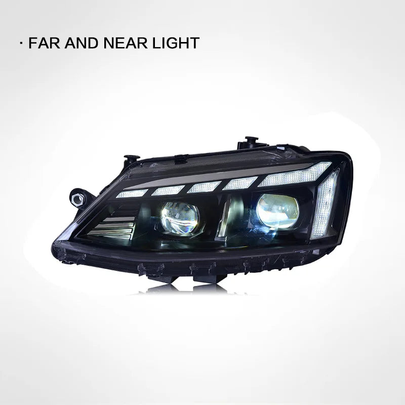 Car LED Headlight Light Assemblies For Volkswagen Sagitar 2012-2018 Auto Fog DRL Brake Turn Signal Lamp Plug and Play