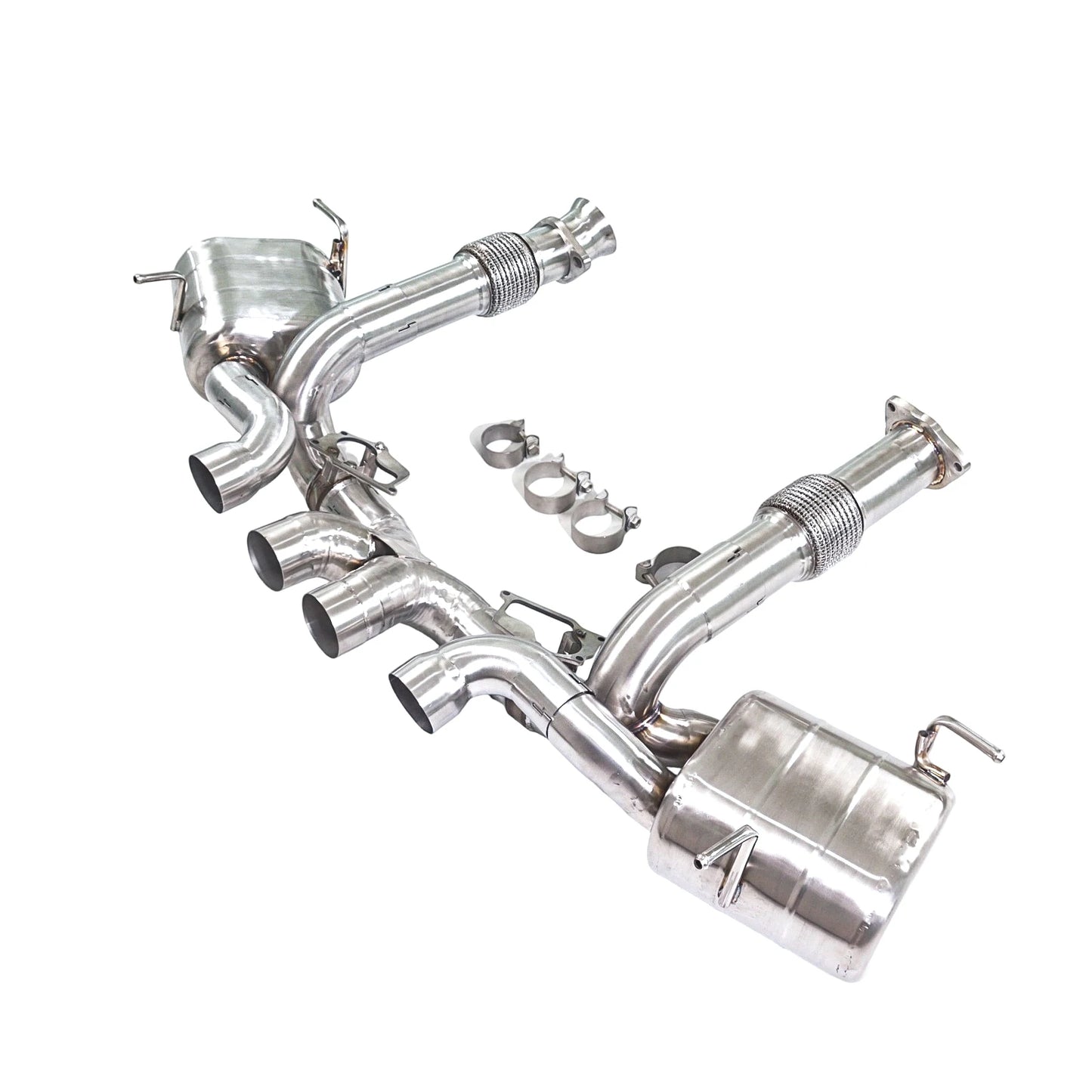 GFC catback exhaust muffler for Chevrolet Corvette C8 Z06 5.5L, Car electric valve exhaust system made of 304 stainless steel