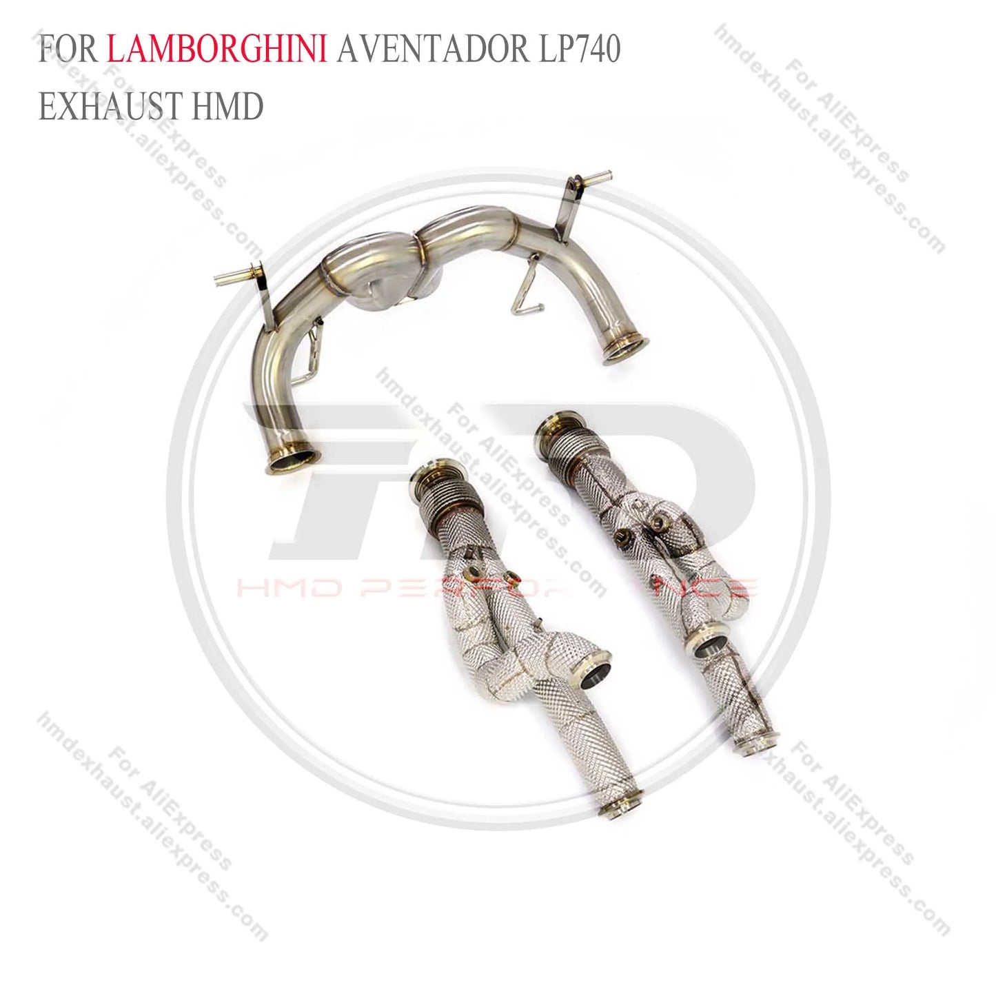 HMD Exhaust System Stainless Steel Performance Catback full sets for Lamborghini Aventador LP740 6.5 without valve