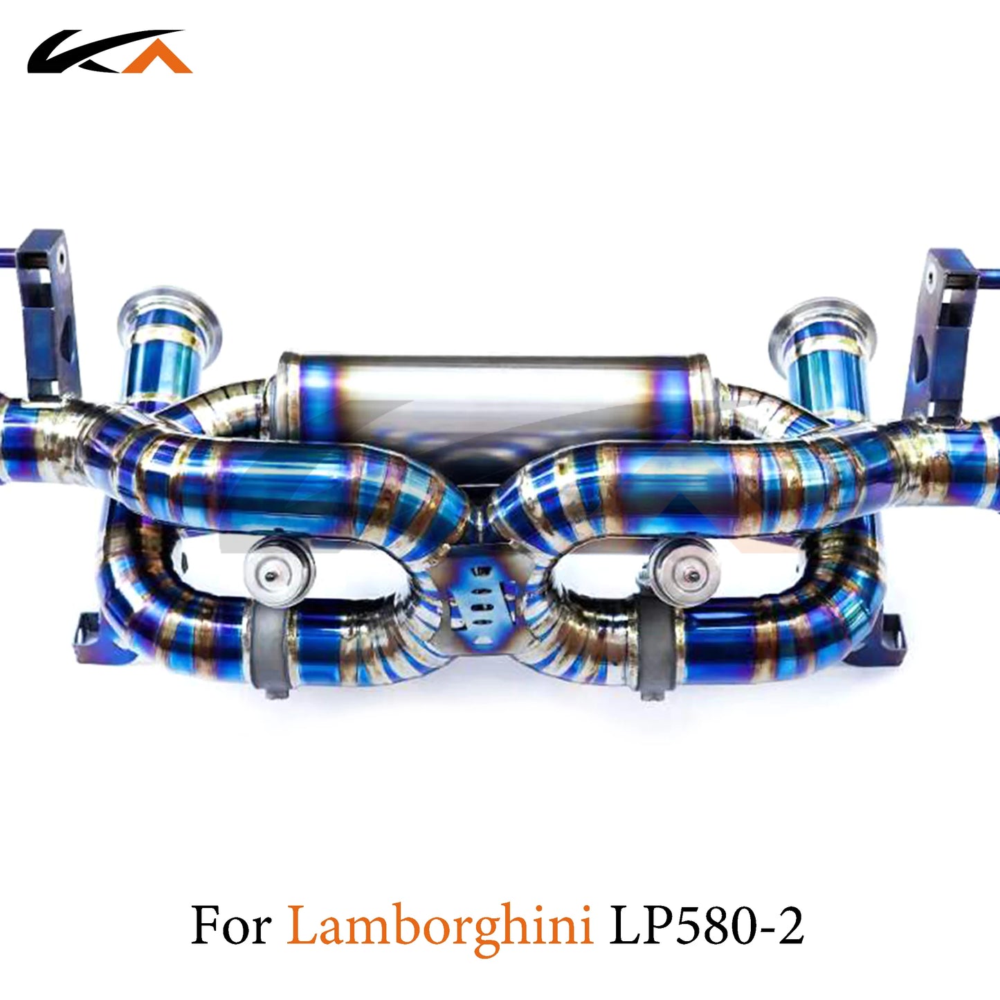 KA Tuning exhaust system titanium alloy catback for Lamborghini LP580-2 5.2L rear section performance parts muffler valve