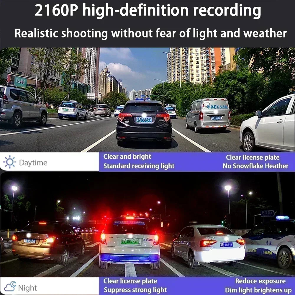 AutoBora 4K 2160P Plug and Play UHD Car Dash Cam DVR Camera Night Vision for Alfa Romeo Stelvio 949 Giulia 952 2016-2025