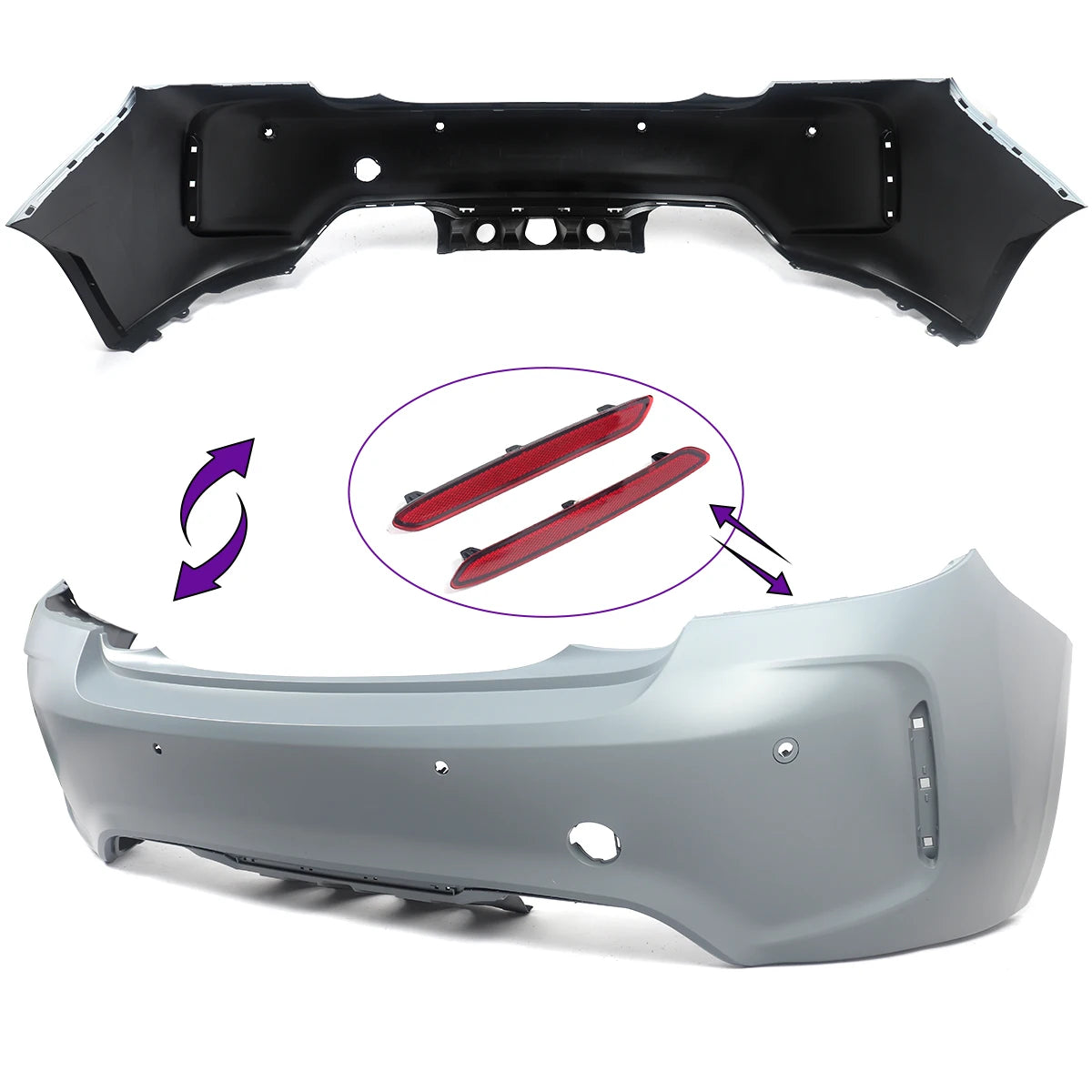 Bodykits for BMW 2 Series F22 F87 218d 220d Front Bumper Splitter Rear Diffuser Lip M2 CS Competition Style Side Skirt 2014-2021