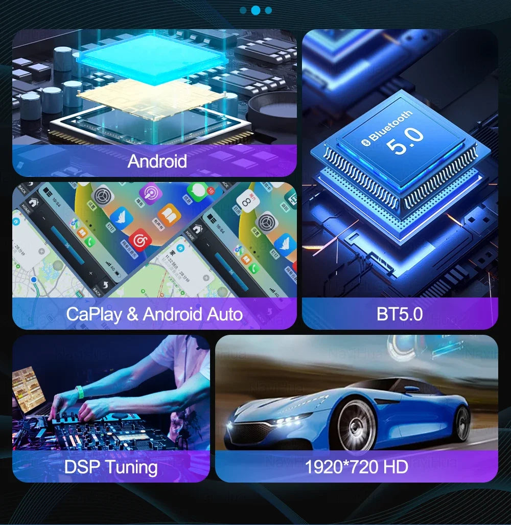 NaviHua New Upgrade Car Interior  For Porsche Panamera 2010-2016 Android Car Radio LCD Console Climate Control Panel Stopwatch