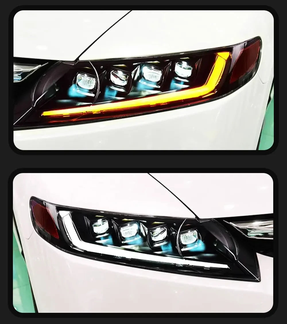 Car For Honda Civic 8th Gen Headlight 2006-2011 Upgrade Modified to New DRL Dynamic Turn Signal LED Headlight Auto Accessories