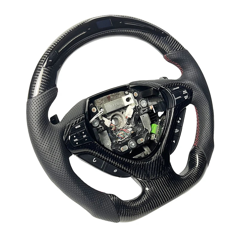 LED Genuine leather carbon fiber steering wheel suitable for Honda Accord CU2 SPIRIOR 2008-2017 series