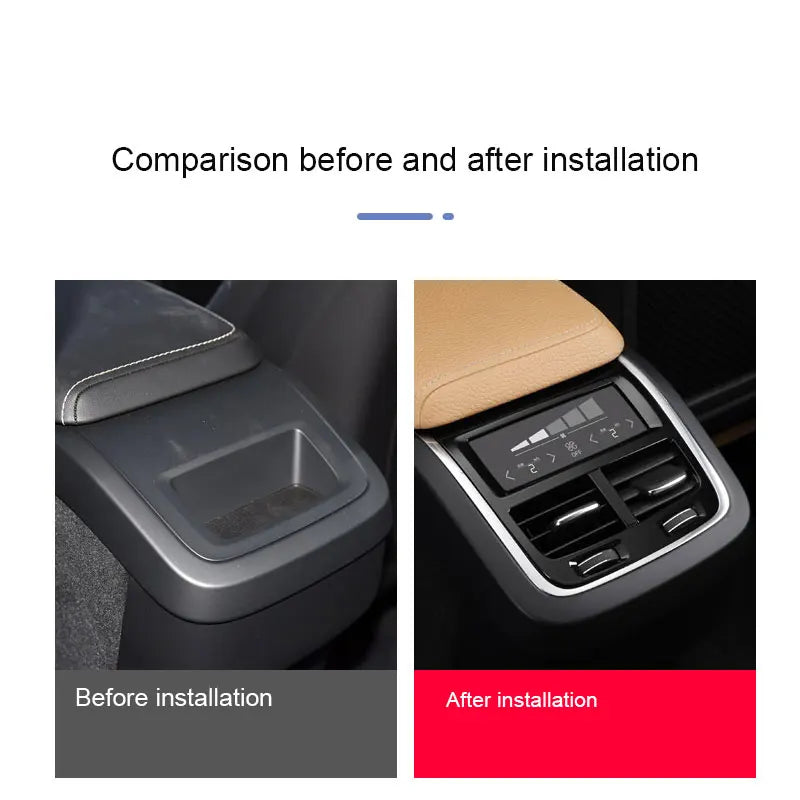 Car accessories For Volvo XC60XC90S60V60V90S 90 rear exhaust air outlet touch screen cold air hot air air conditioning