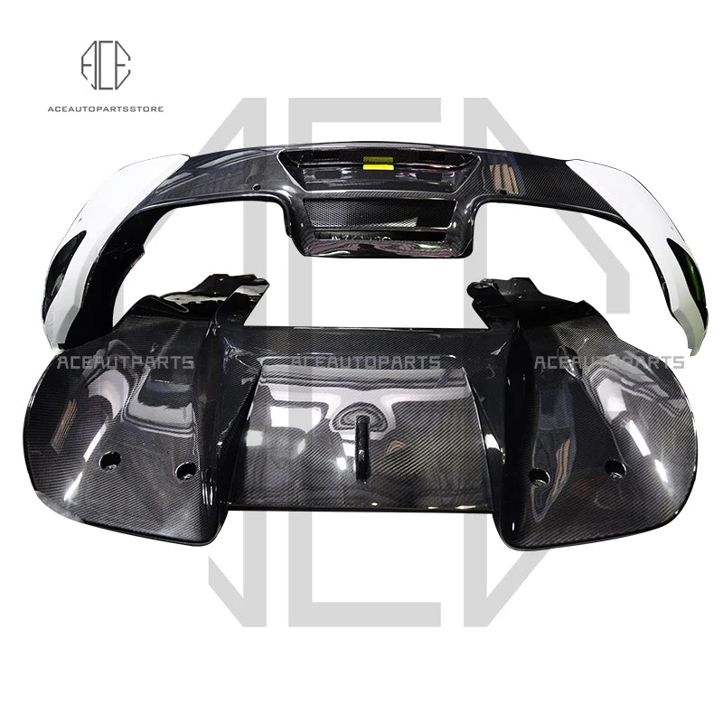 For McLaren MP4-12C 100% Real Carbon Fiber Rear Diffuser Body Kit Rear Lip Rear Bumper Rear Wing 2011-2014