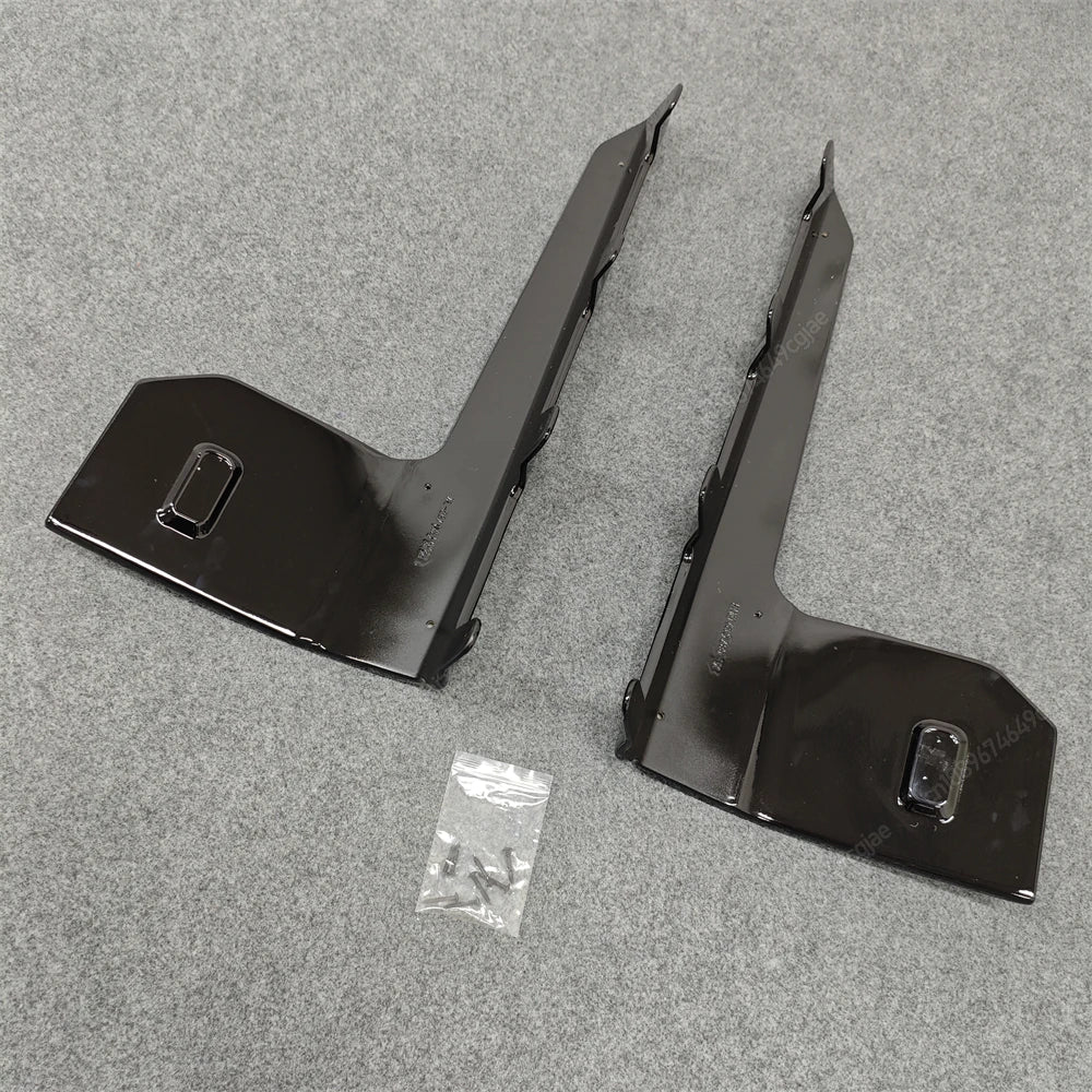 For BMW M2 G87 2023-2024 ABS Body Kits Black MP Style Car Side Skirts Lip Flaps Extension Rocker Splitters Diffuser Winglet Wing