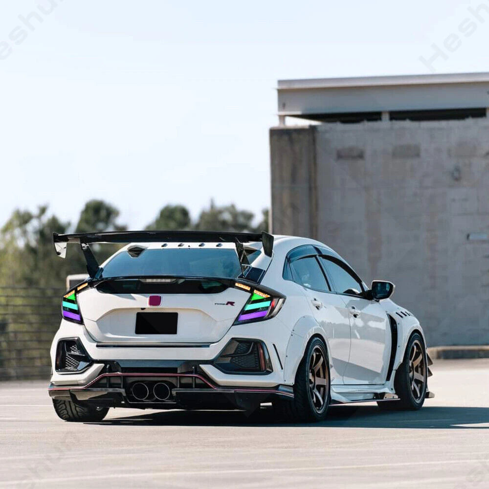 Taillights For Honda Civic Hatchback/Type R 2016-2022 FK7 FK8 10th Gen Tail Lamp Rear Fog Light LED Sequential Signal Assembly