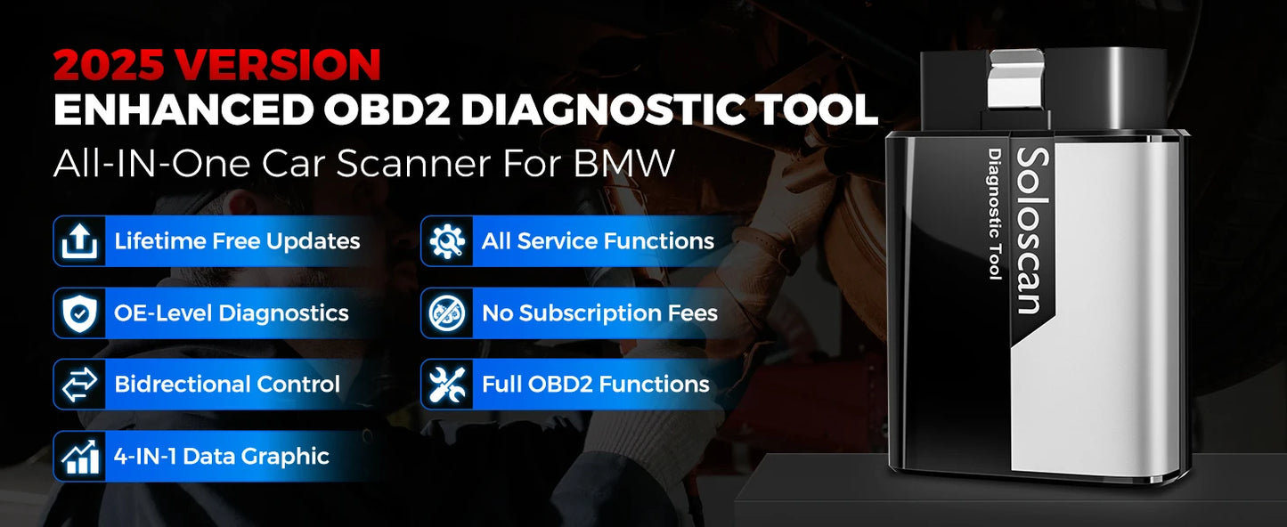 Kingbolen SoloScan OBD2 Scanner for BMW All Resets Car Diagnostic Tool Pk Thinkdiag