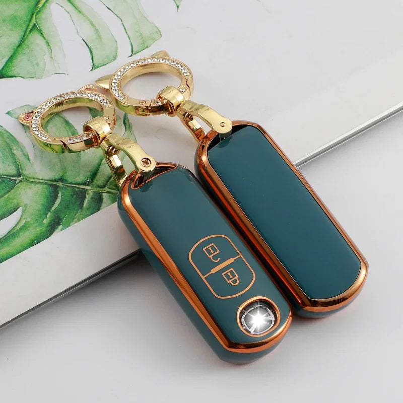 Color Name: Brown - TPU Car Remote Key Case Cover for Mazda 2 3 6 Atenza Axela Demio CX-5 CX5 CX-3 CX7 CX-9 2015 2016 2017 2018 2019 Accessories - Premium Interior Accessories from carmilla - Just $5.74! Shop now at Rapidvehicles