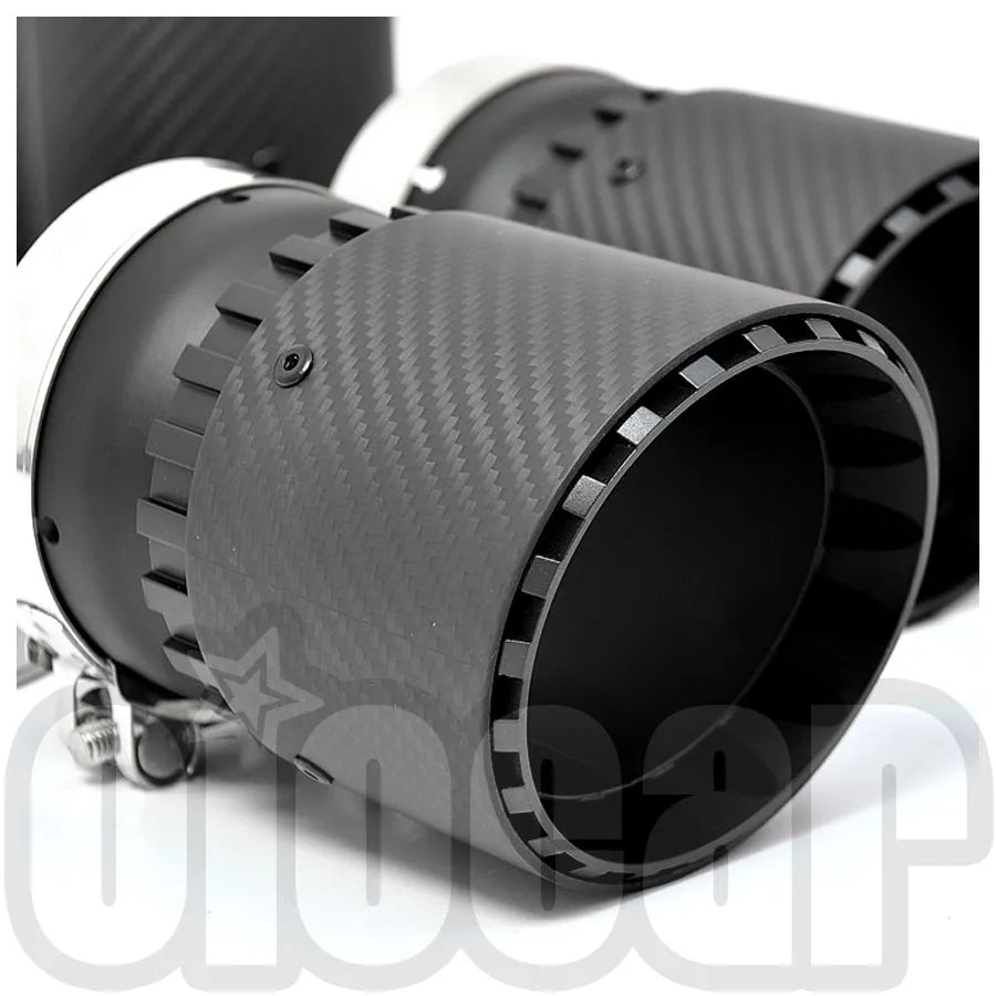 OIOMOTORS GT Style Pre-preg Dry Carbon Fibre Exhaust Tips for BMW F95 X5M F96 X6M