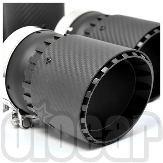 OIOMOTORS GT Style Pre-preg Dry Carbon Fibre Exhaust Tips for BMW F95 X5M F96 X6M