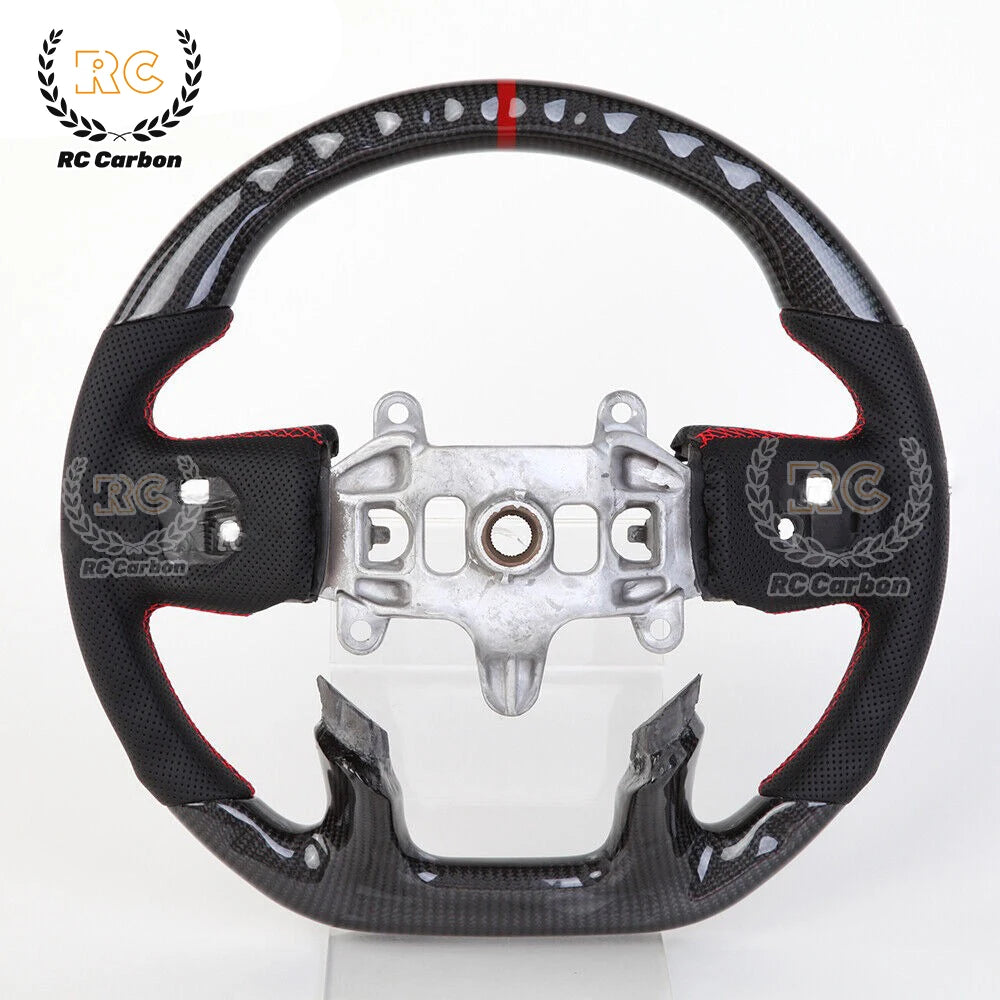 Heated Real Carbon Fiber Steering Wheel Suit For Dodge RAM 1500 2500 2019 2020 2021 Car Steering Wheel（NOT For TRX)