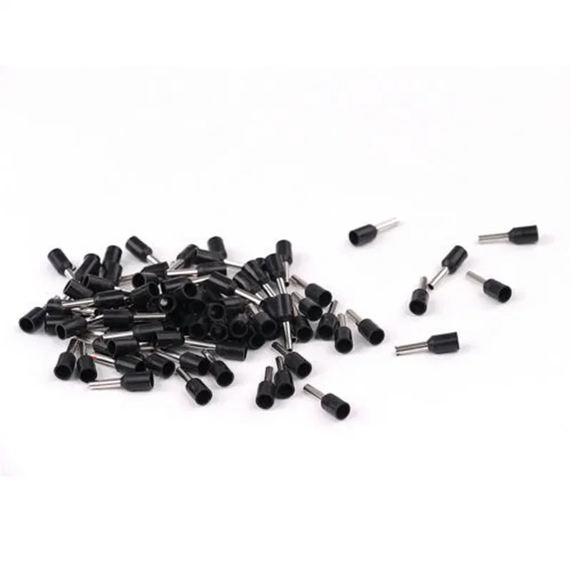 Color: Black - 10pcs 1pcs Insulated Ferrules Crimp Terminal Cord End Wire Connector E2508 E1508 E1008 E7508 Electrical Wire Terminal Eletrico - Premium Car Repair Tool from NoEnName_Null - Just $8.03! Shop now at Rapidvehicles