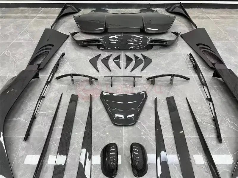 carbon fiber Carbon fiber body kit for McLaren 720S 720 Upgraded TOPCAR style front shovel rear diffuser spoiler cover